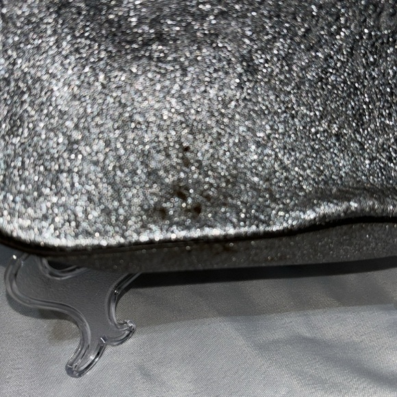 Michael Kors Mini Silver Metallic Pouchette Bag - Picture 9 of 11